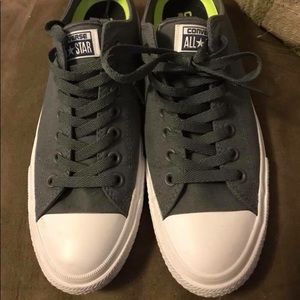 Converse Shoes - Super cute gray Converse only worn one time Converse Shoes - Super cute gray Converse only worn one time